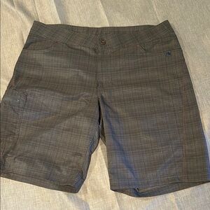 Gray Plaid Men's Shorts